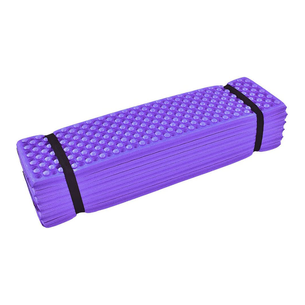 Camping Foam Mat Outdoor Foldable Beach Picnic Sleeping Pad - Purple