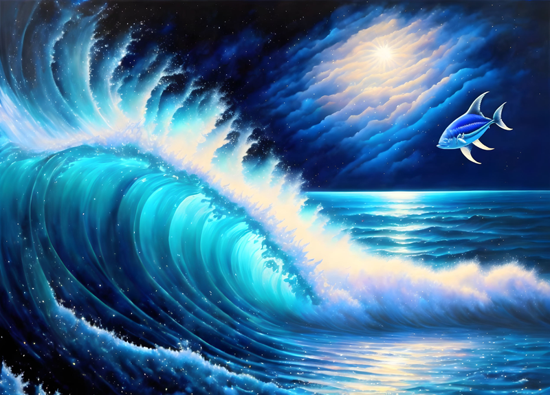 Canvas Wall Art Decor - Deep Blue Sea