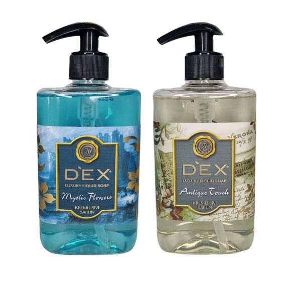Dex Luxury Liquid Hand Soap 2 in1 Mix Pack Mystic Flowers/Antique Touch