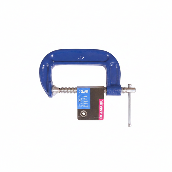Deamark C-Clamp 100mm 2 Piece Set for Woodworking and Metalworking
