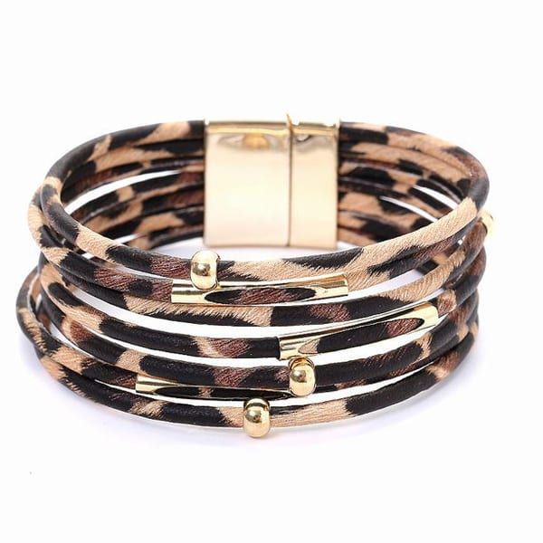 Fashion Animal Leopard-Print Wrap Bracelet - AW