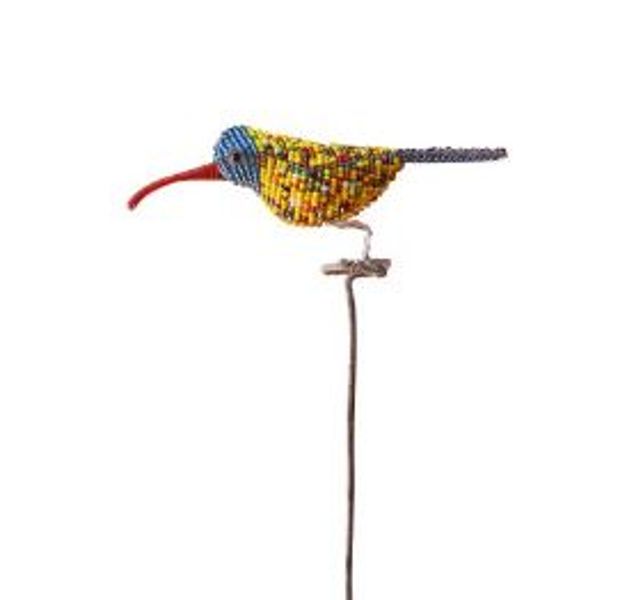 JP Portable Sunbird - Hand Crafted with Beads and Wire - Ornament