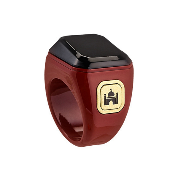 Smart Ring Bluetooth Electronic Finger Counter Reminder 20Mm Claret