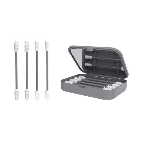 GLAM Beauty - Reusable Swabs - 4 Piece with Mirror