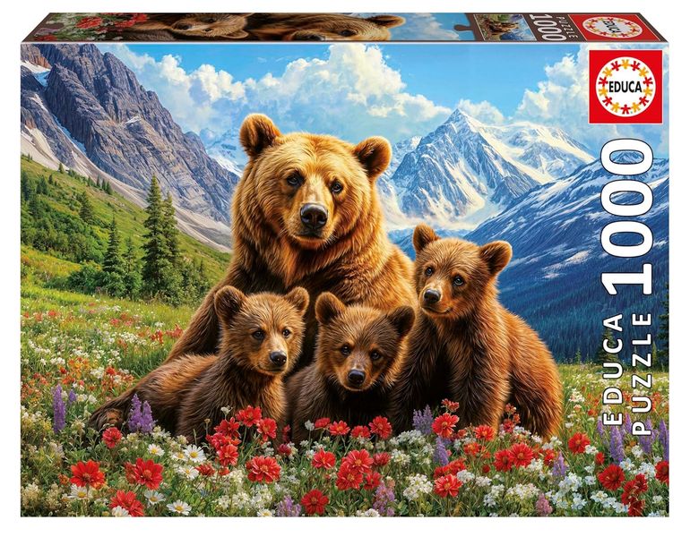 Educa Grizzly Bears in Canada Puzzle - (1x1000 Piece)