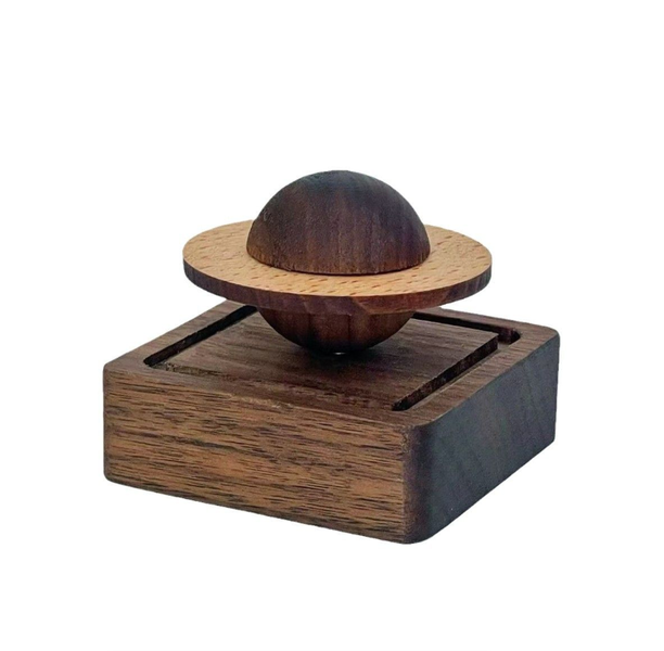 Black Walnut Essential Oil Diffuser Wood - Planet-Shaped Diffuser Decor