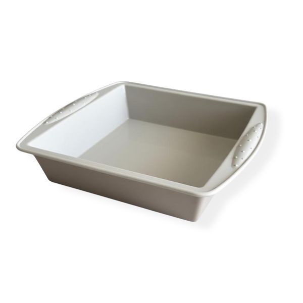 Premium Grey Silicone Baking Pan - 26 × 24.5 × 5 cm (Non-Stick )