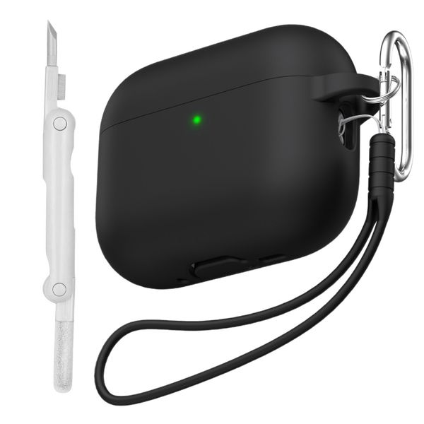Earphone Case with Lanyard &amp; Cleaning Kit Compatible With AirPods Pro 3rd