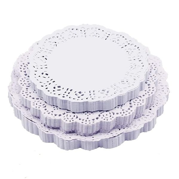 Lace Paper Pads - Circular Paper Pads - White - 300 Pieces