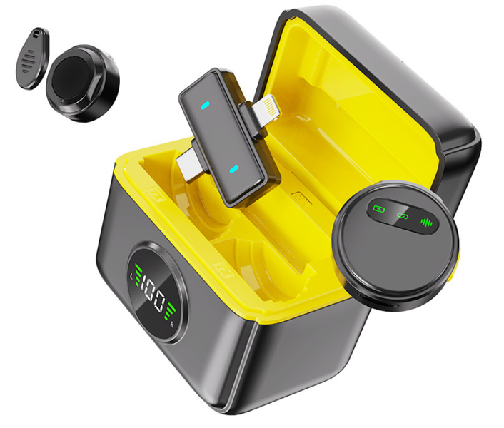 Wireless Microphone compatible iPhone/Android,Lavalier Mic for Video Recording