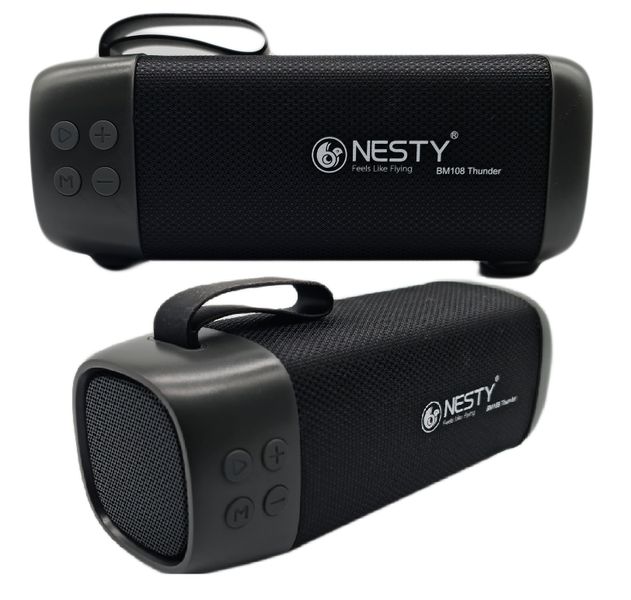 Nesty BM108 Thunder Portable Wireless Bluetooth Speaker - Black