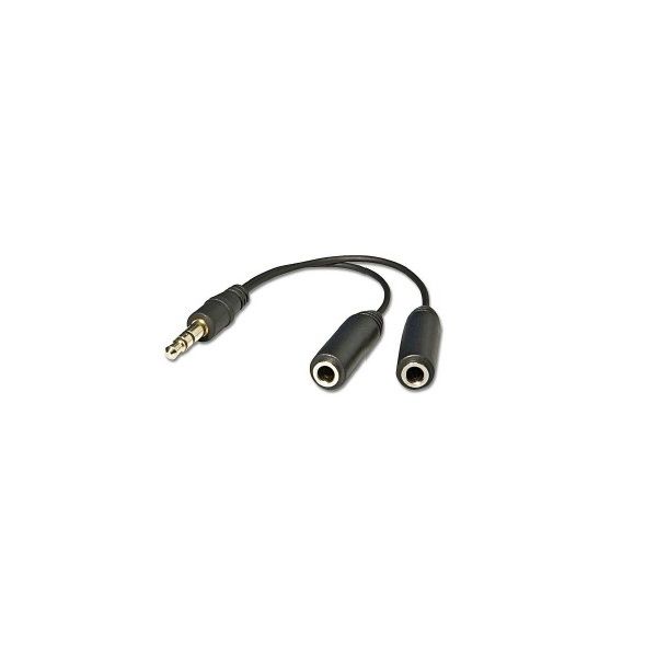3.5mm Stereo Male to 2 x Stereo Female Aux Splitter