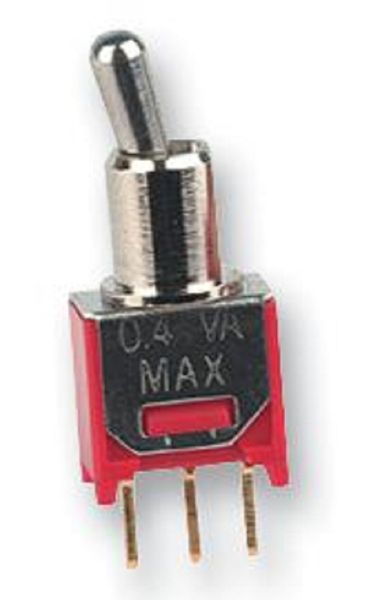 Multicomp Pro (2MS3T2B2M2RE) Toggle Switch, On-Off-On, SPDT, 100 mA