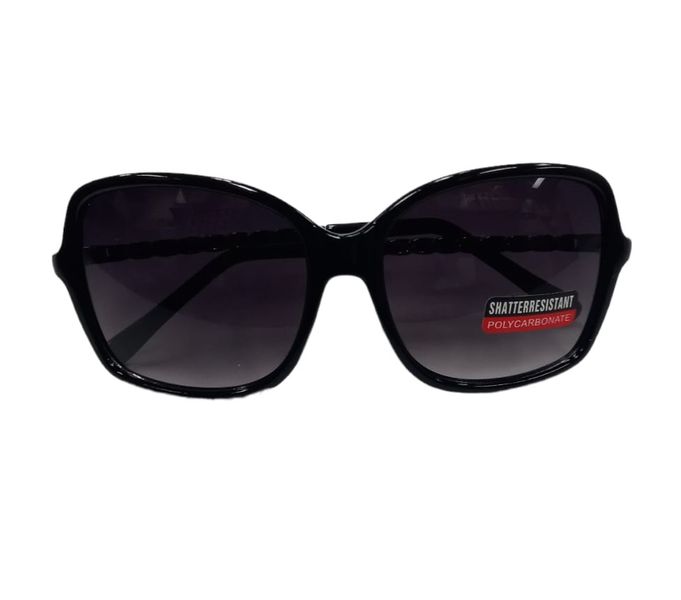 Solar X Butterfly Sunglasses with Leather Trim Gradient Lens UV400