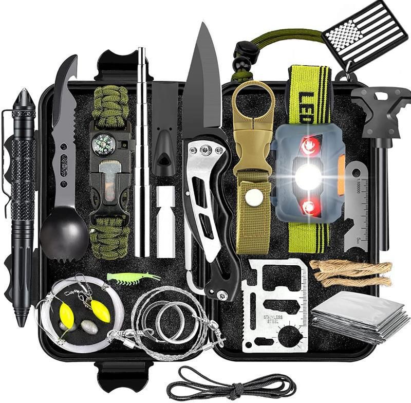 Tactical Survival Multi-function Kit,15 In 1 