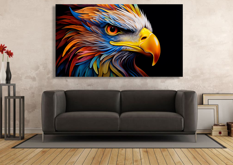 Canvas Wall Art - Majestic Vigilance Abstract - IM1310