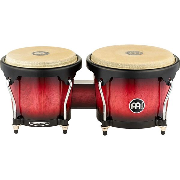 MEINL Percussion Headliner Series Bongo 6 3/4" &amp; 8" - Wine Red Burst