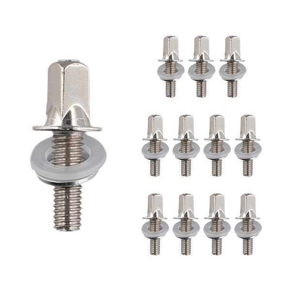 12 Pieces Drum Tension Rods Tension Screws Bass Drum Screws Set M5 x 15mm