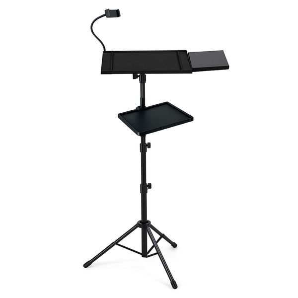 Adjustable Laptop &amp; Projector Tripod Stand &amp; Multifunctional Tripod -Black