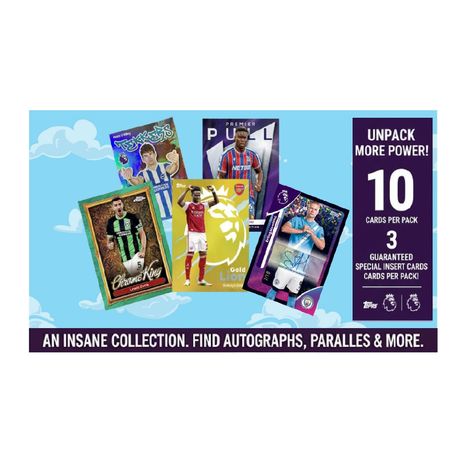 Topps Premier League 2026 Premium Trading Cards - 10 Cards in