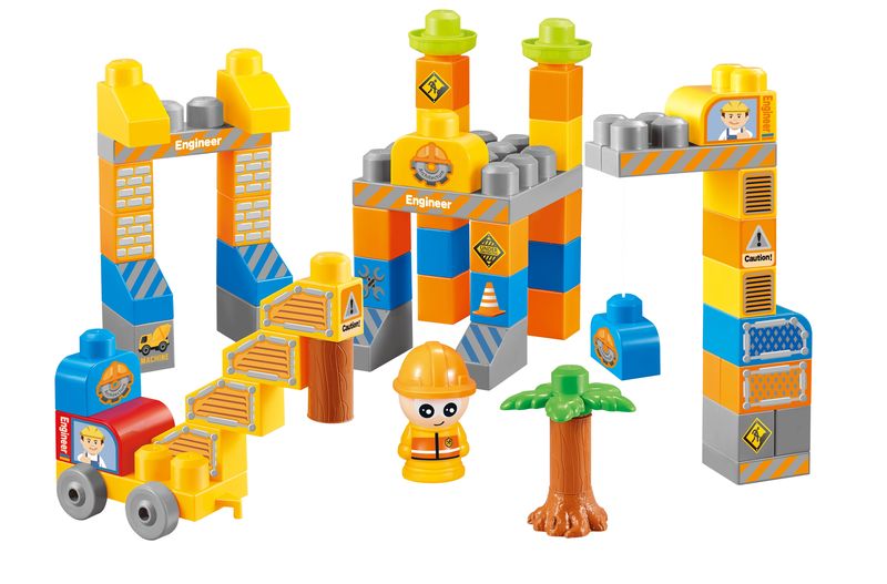 Construction Theme 60 Piece Big Block Set IBH575344