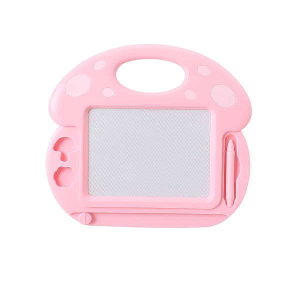 Beifa Magnetic Drawing Board - Pink - 30.8 x 27.7cm -Stylus &amp; Easy Erase