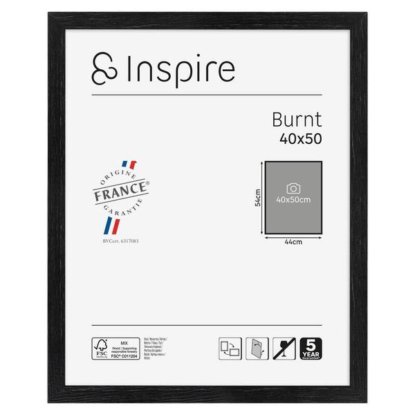 Inspire Frame Burnt Black 40x50cm