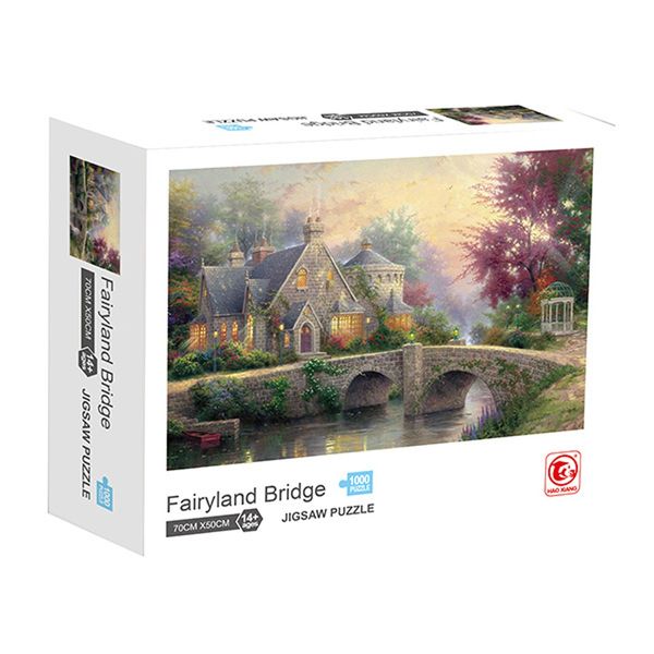 Pack Of 1000 Fairyland Bridge Jigsaw Puzzle Toy