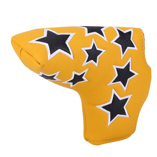 Yellow Star Golf Putter Cover