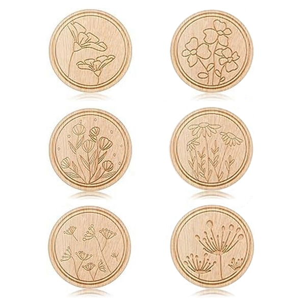 6 Pieces Flower Patterned Needle Keepers Needle And Pin Holders