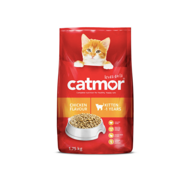 Catmor- Kitten Chicken Flavour Dry Cat Food 1.75kg x 1 Pack