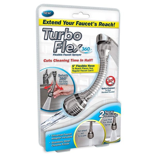 360 Rotatable Faucet Extender for Kitchen Sink