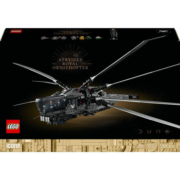 LEGO® Icons Dune Atreides Royal Ornithopter 10327 Building Blocks Toy Set (1369 Pieces)