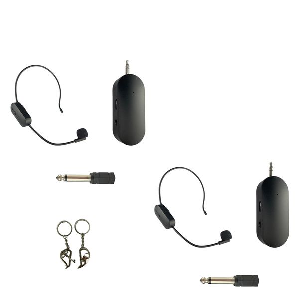 2 Pieces Portable Wireless Microphone