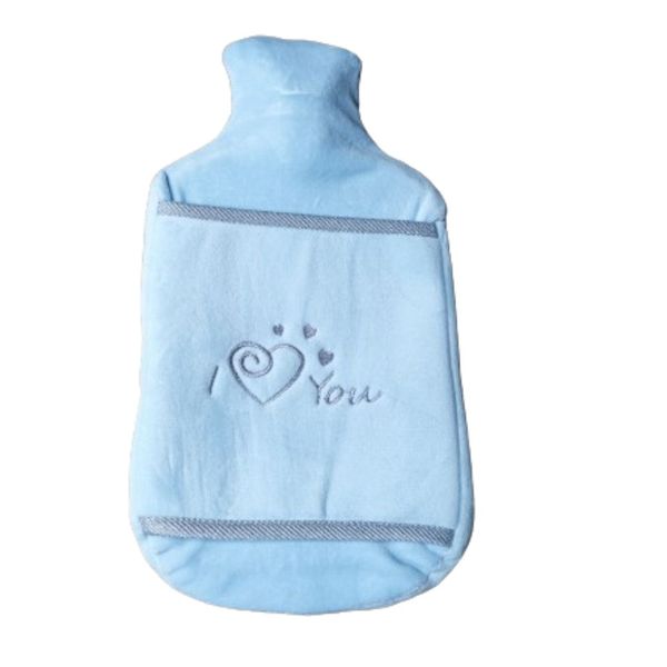 Blue Water-Filled Hot Water Bottles