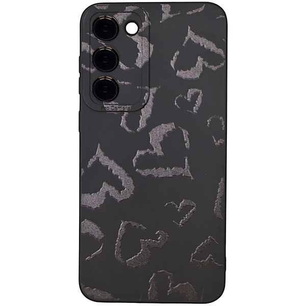 Phone Case with Black Hearts &amp; Pro Cam for Samsung S23+ | Black