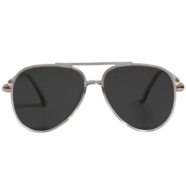 Superfine Abby Aviator Clear Sunglasses
