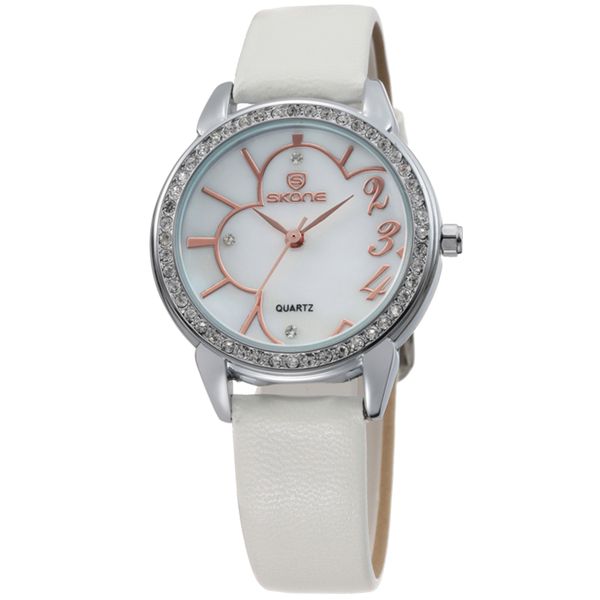 Skone Carol Diamante Silver Ladies Watch With Wh image