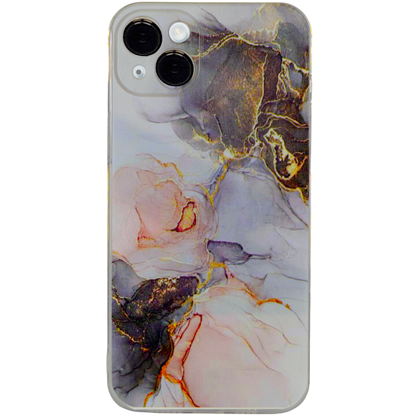 Marble - Phone Case with Clear Rim &amp; Pro Camera - Iphone 15
