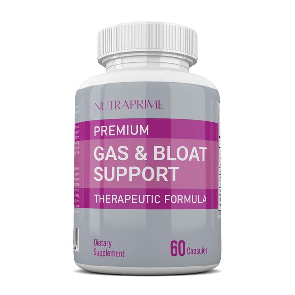 Premium Gas &amp; Bloat Support - Therapeutic Formula - 60 Capsules