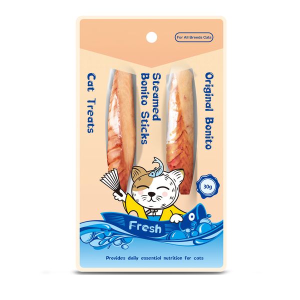 Steamed Bonito Twin Sticks - 6 x 30g Bonito Flavor