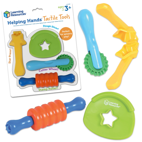 Learning Resources - Helping Hands Tactile Dough Tools Set - 4 Pieces