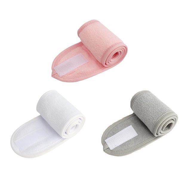3 Pieces Makeup Headbands, Non Slip Spa for Washing, Face Wash Headband