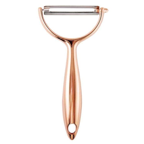 Non-Slip Handle Kitchen Food Peeler Tool - Rose Gold