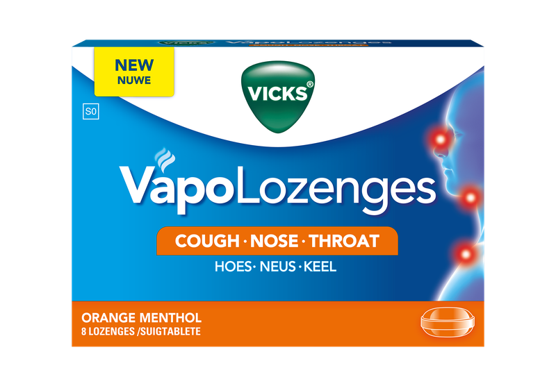 Vicks VapoLozenges Orange Menthol 8's