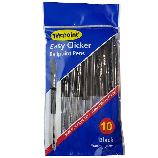 Black Pens Pack Of 10 image