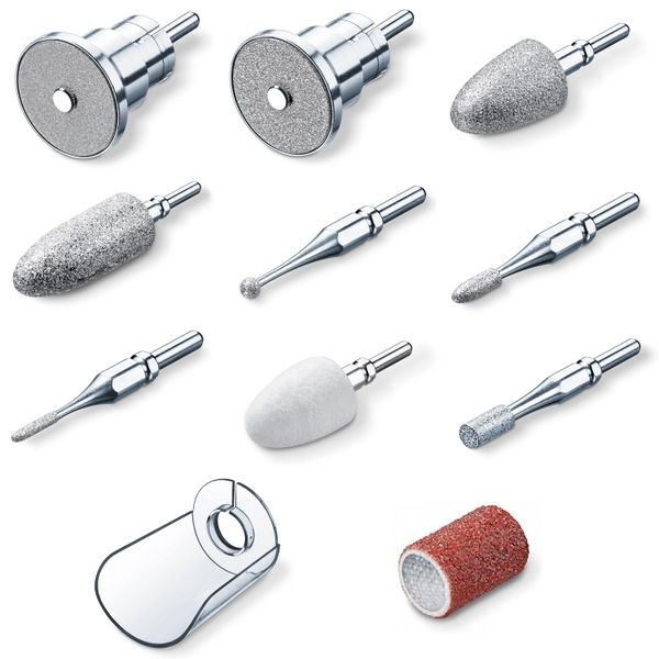 Beurer Manicure / Pedicure Replacement Set of 9 Attachments for MP 62