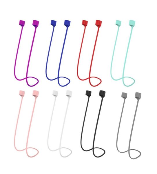 8PCS Silica Headset Anti-Lost Strap String Lanyard Compatible With AirPods