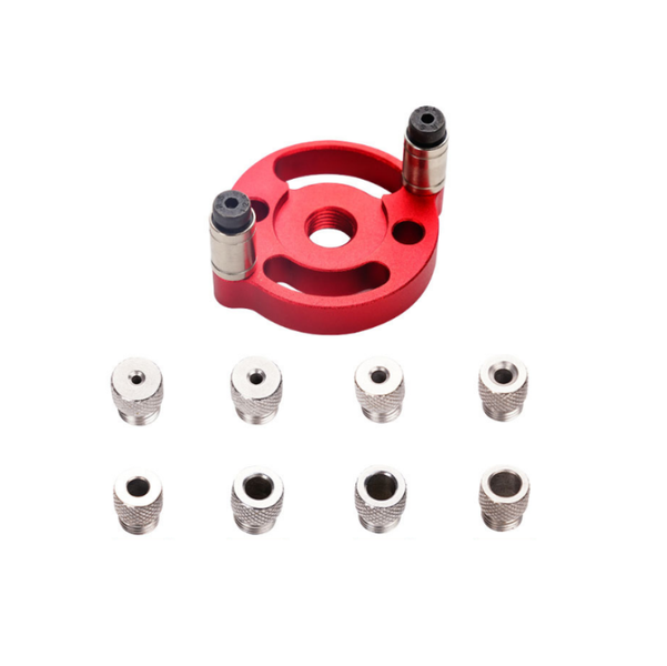 Woodworking Drilling Locator And 3-10MM Stainless Steel Drill Sleeve 9PCS