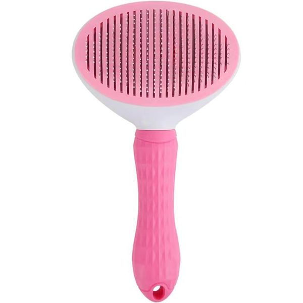Dog Brush, Long and Short Hair Fur Brush, Cat Hair Brush, Cat Comb (Pink)